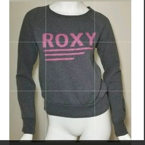 Roxy Womens Gray Sweatshirt Size Small S Surf Surf